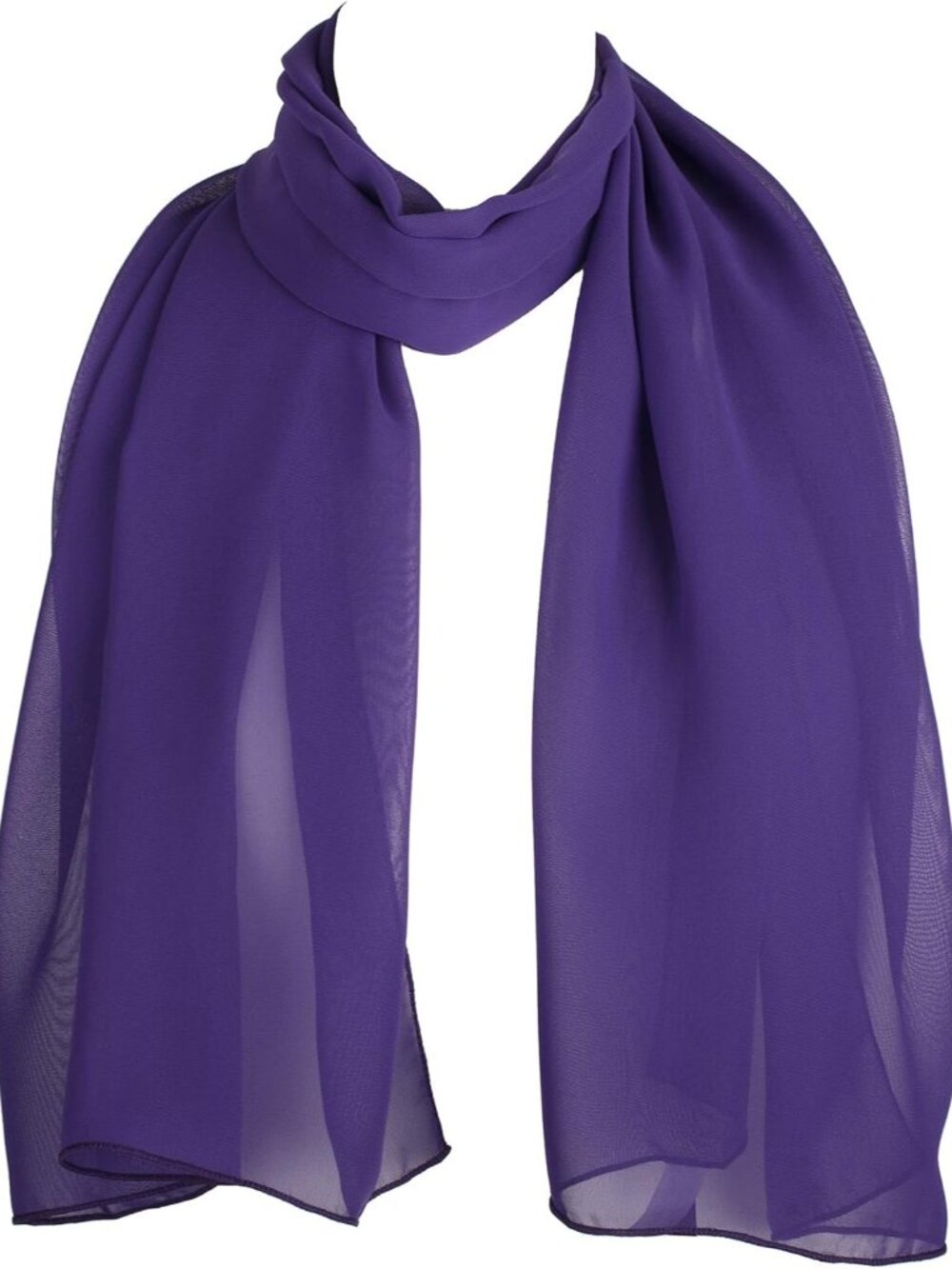 Chiffon Scarf Sheer Wrap for Women